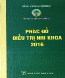  phác đồ điều trị nhi khoa - 2016: phần 1