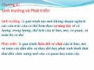 Bài giảng Chương 6: Sinh trưởng và phát triển