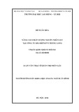 Luận văn Thạc sĩ Quản trị nhân lực: Nâng cao chất lượng nguồn nhân lực tại Công ty Bảo hiểm PVI Thăng Long