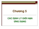 Bài giảng Xác suất thống kê - Chương 5: Các định lý giới hạn ứng dụng