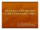 Bài giảng Thảm họa môi trường và biện pháp khắc phục