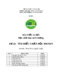 Tiểu luận: Tìm hiểu chất độc đioxin