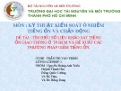 Bài thuyết trình: Tìm hiểu số liệu khảo sát tiếng ồn giao thông ở TP.HCM và đề xuất các phương pháp giảm tiếng ồn