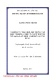 Luận án: Nghiên cứu tổng hợp, đặc trưng vật liệu tổ hợp cấu trúc nano từ polyme với Ag, Fe3O4 và đánh giá khả năng ứng dụng