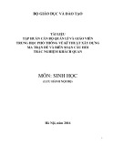 Tập huấn cán bộ Quản lí và giáo viên trung học phổ thông về kĩ thuật xây dựng ma trận đề và biên soạn câu hỏi kiểm tra đánh giá môn Sinh học