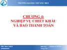 Bài giảng Nghiệp vụ Ngân hàng thương mại: Chương 4 - ThS. Lâm Nguyễn Hoài Diễm