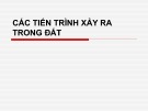 Bài giảng Thổ nhưỡng: Chương Các tiến trình xảy ra trong đất - Võ Thanh Phong