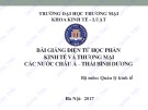 Bài giảng Kinh tế và thương mại các nước Châu Á - Thái Bình Dương - ĐH Thương Mại