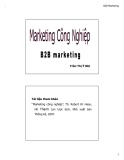 Bài giảng Marketing công nghiệp (B2B Marketing) - Trần Thị Ý Nhi