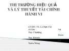 Bài thuyết trình: Thị trường hiệu quả và lý thuyết tài chính hành vi