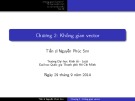 Bài giảng Toán cao cấp: Chương 2 - TS. Nguyễn Phúc Sơn