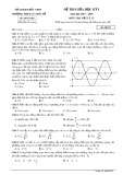 Đề thi giữa HK 1 môn Vật lý lớp 12 năm học 2017-2018 - THPT Lý Thái Tổ - Mã đề 357