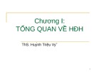Bài giảng Hệ điều hành: Chương 1 - ThS. Huỳnh Triệu Vỹ