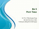 Bài giảng Tin văn phòng: Bài 5 - ThS. Thiều Quang Trung