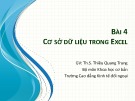 Bài giảng Tin văn phòng: Bài 4 - ThS. Thiều Quang Trung