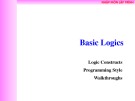 Bài giảng Nhập môn lập trình: Basic Logics - Võ Quang Hoàng Khang