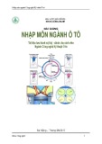 Bài giảng Nhập môn ngành ô tô - ĐH Đà Nẵng