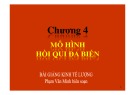 Bài giảng Kinh tế lượng: Chương 4 - Th.S Phạm Văn Minh