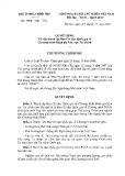 Quyết định số 1908/QĐ-TTg năm 2012