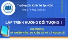 Bài giảng Lập trình hướng đối tượng 1: Chương 5 - ThS. Thái Kim Phụng