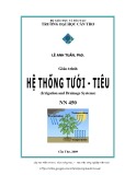 Giáo trình Hệ thống tưới tiêu - ĐH Cần Thơ