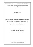 Luận án tiến sĩ kinh tế: Xây dựng tập đoàn tài chính ngân hàng từ ngân hàng thương mại CP tại TP Hồ Chí Minh