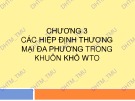 Bài giảng Luật Thương mại quốc tế - Chương 3: Các Hiệp định thương mại đa phương trong khuôn khổ WTO