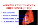 Bài giảng Nhiệt động lực học: Chương 2