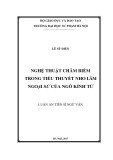 Luận án Tiến sĩ Ngữ văn: Nghệ thuật châm biếm trong tiểu thuyết Nho lâm ngoại sử của Ngô Kính Tử