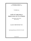 Luận án Tiến sĩ Ngữ văn: Ngôn từ nghệ thuật trong sáng tác của Tô Hoài