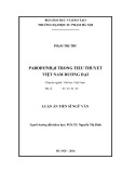 Luận án Tiến sĩ Ngữ văn: Parody/Nhại trong tiểu thuyết Việt Nam đƣơng đại