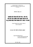 Luận án Tiến sĩ Hóa học: Nghiên cứu tính chất hấp phụ - xúc tác của vật liệu lưỡng chức năng trên cơ sở Co3O4/than hoạt tính trong xử lý meta-xylene