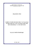 Luận án Tiến sĩ Sinh học: Nghiên cứu biến đổi thảm thực vật ngập mặn ven biển miền Bắc Việt Nam trong điều kiện biến đổi khí hậu và nước biển dâng