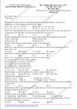 Đề thi thử THPT Quốc gia lần 1 năm 2015-2016 môn Hóa học - THPT Chuyên Tuyên Quang - Mã đề 132
