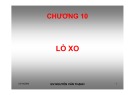 Bài giảng Chi tiết máy: Chương 10 - Nguyễn Văn Thạnh