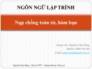 Bài giảng Ngôn ngữ lập trình: Bài 5 - Nguyễn Xuân Hùng