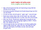 Bài giảng Vật liệu và dụng cụ vẽ: Chương 1