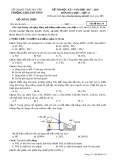 Đề thi HK 1 môn Hóa học lớp 11 năm 2017-2018 - THPT Phú Bình - Mã đề 134