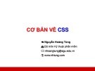 Bài giảng Lập trình Web: Chương 3 - Nguyễn Hoàng Tùng