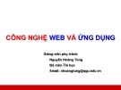 Bài giảng Công nghệ Web và Ứng dụng: Phần 0 - Nguyễn Hoàng Tùng