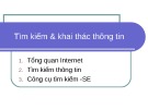Bài giảng Tìm kiếm và khai thác thông tin