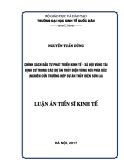 Luận án Tiến sĩ Kinh tế: Chính sách đầu tư phát triển kinh tế -  xã hội vùng tái định cư trong các dự án thủy điện vùng núi phía Bắc