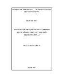 Luận án Tiến sĩ Kinh tế: Xây dựng lợi thế cạnh tranh của NHTMCP Đầu tư và Phát triển Việt Nam trên thị trường bán lẻ