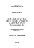 Tóm tắt luận án tiến sĩ Y học: Nghiên cứu đặc điểm dịch tể học bệnh tay chân miệng tại tỉnh Đăk Lắk và các yếu tố liên quan đến tình trạng nặng của bệnh