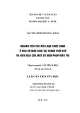 Luận án tiến sĩ Y học: Nghiên cứu các rối loạn chức năng ở phụ nữ mãn kinh tại Thành phố Huế và hiệu quả của một số biện pháp điều trị