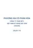 Phương án cổ phần hóa Công ty TNHH MTV Việt Nam Kỹ nghệ súc sản (VISSAN)