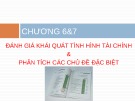 Bài giảng Phân tích báo cáo tài chính - Chương 6+7: Đánh giá khái quát tình hình tài chính & phân tích các chủ đề đặc biệt (2017)