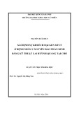 Luận văn Thạc sĩ Khoa học: Xác định sự khuếch đại gen MYCN ở bệnh nhân u nguyên bào thần kinh bằng kĩ thuật lai huỳnh quang tại chỗ