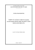 Luận văn Thạc sĩ Khoa học: Nghiên cứu sử dụng vi khuẩn Geobacillus stearothermophilus để phát hiện nhanh dư lượng kháng sinh trong sữa