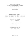 Tóm tắt Luận văn Thạc sĩ Khoa học: Hệ phương trình elliptic á tuyến tính cấp hai